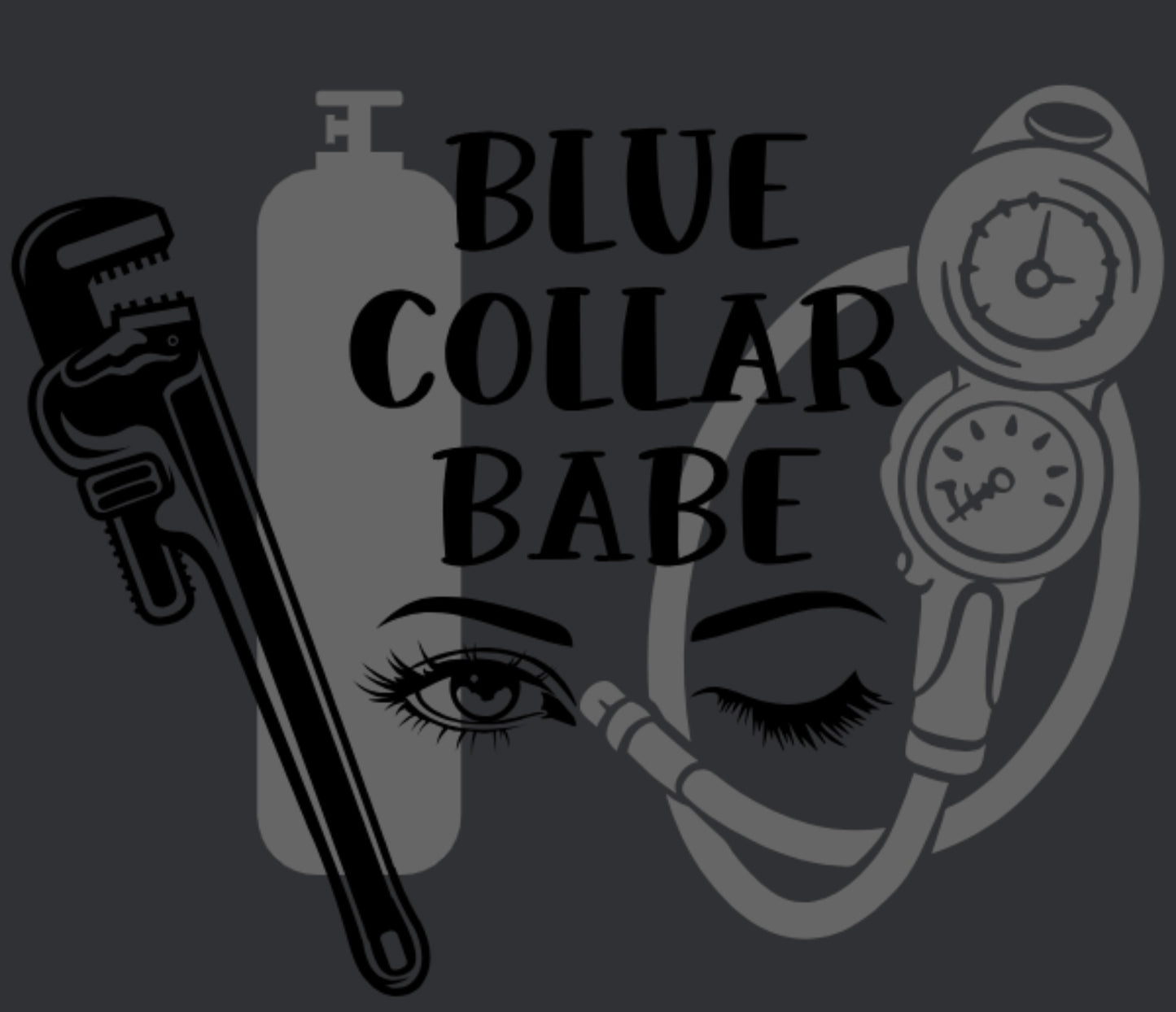 Blue Collar Babe HVAC Decal