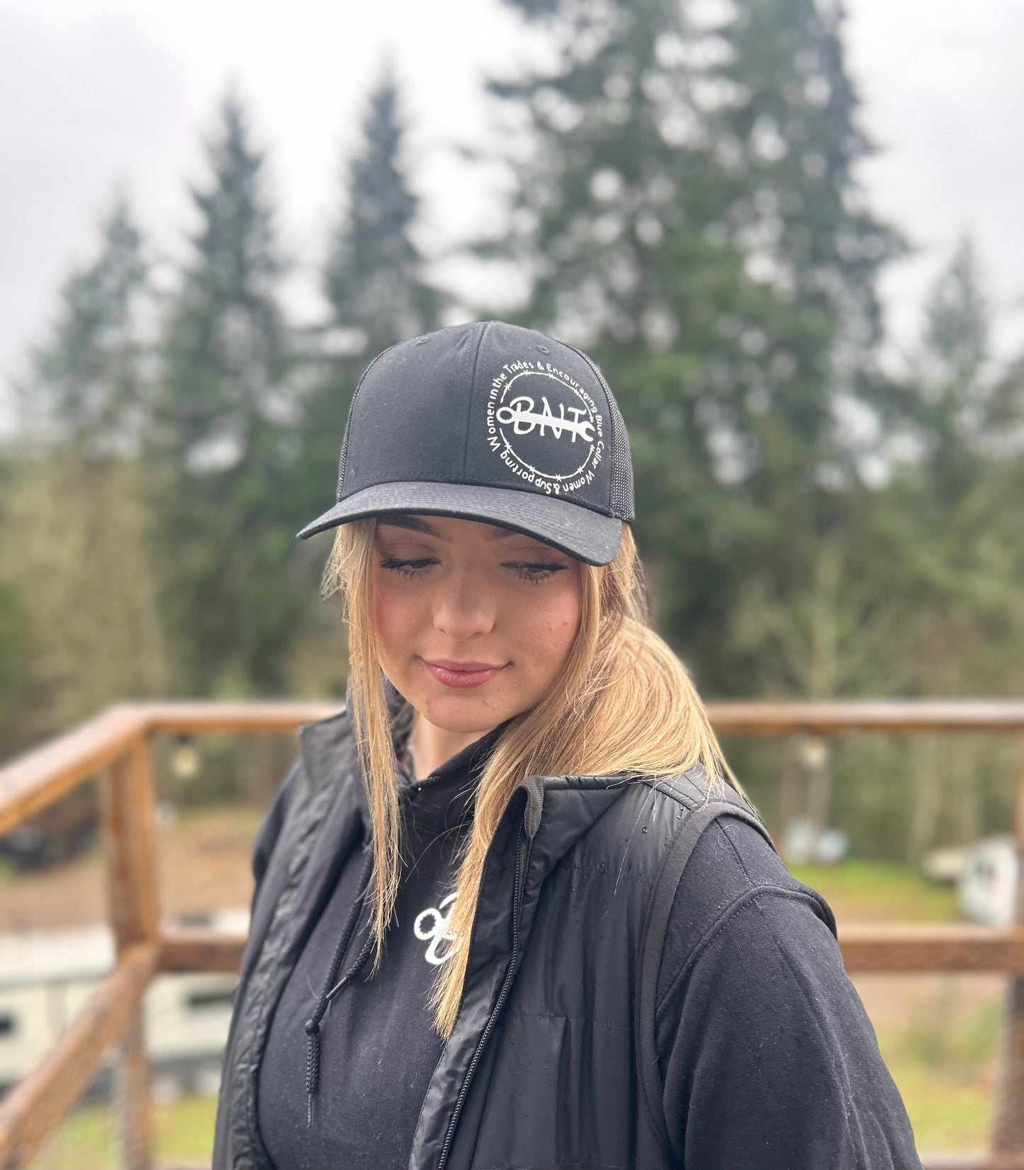 Black Trucker Hat