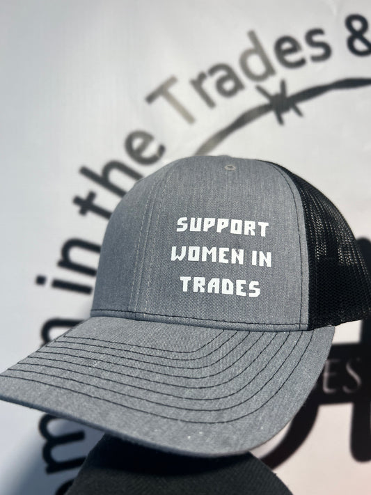 Grey Trucker Hat