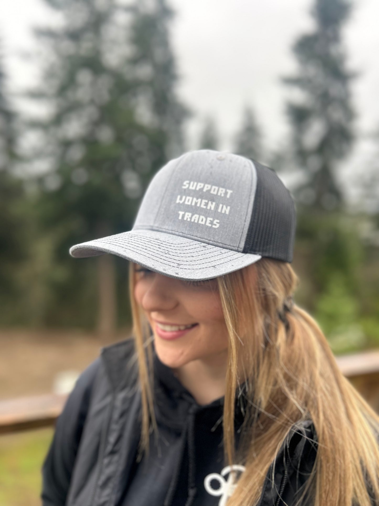 Grey Trucker Hat