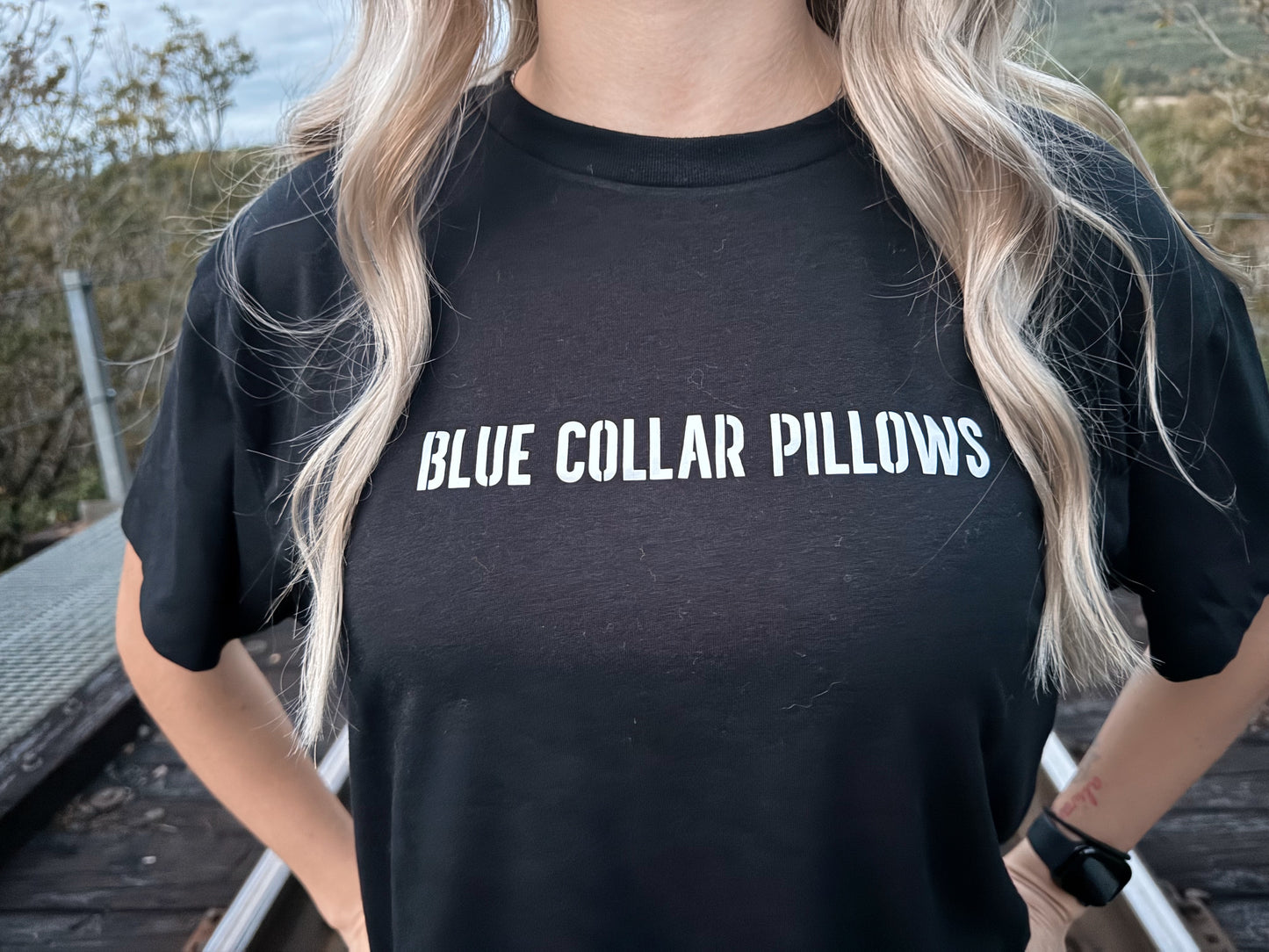 Blue Collar Pillows Semi-Crop