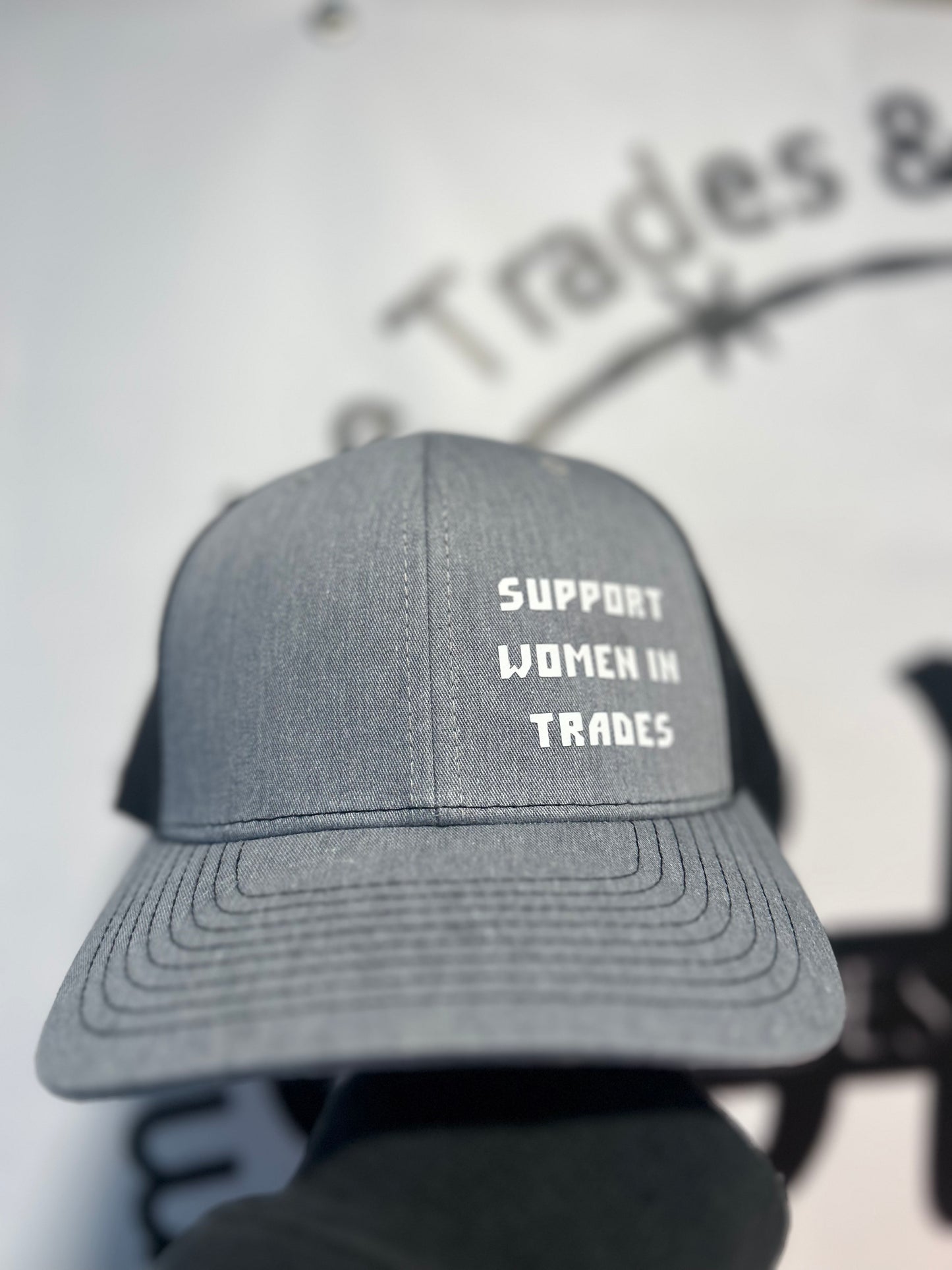 Grey Trucker Hat