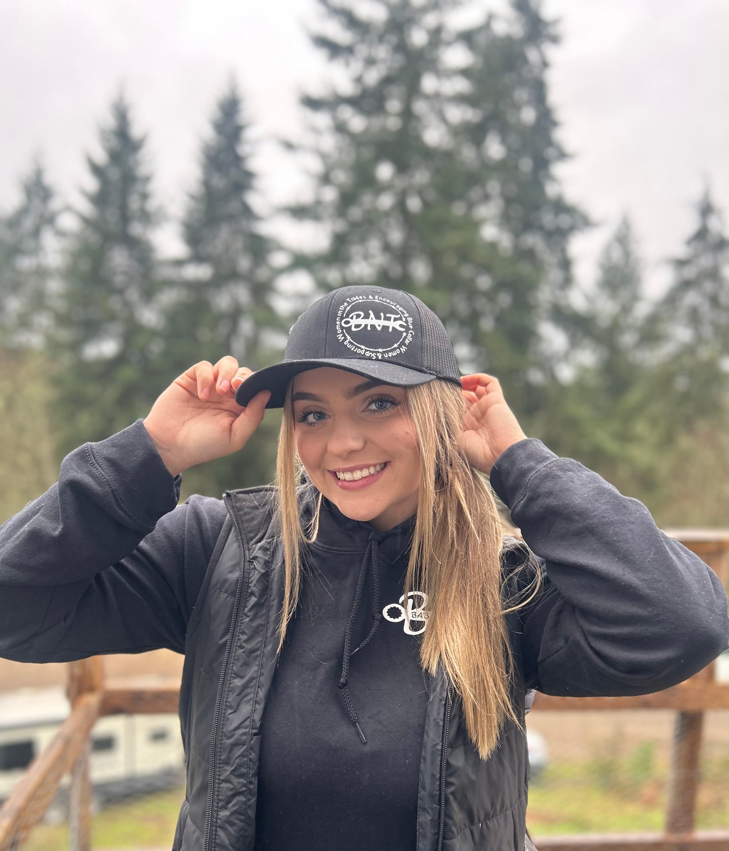 Black Trucker Hat