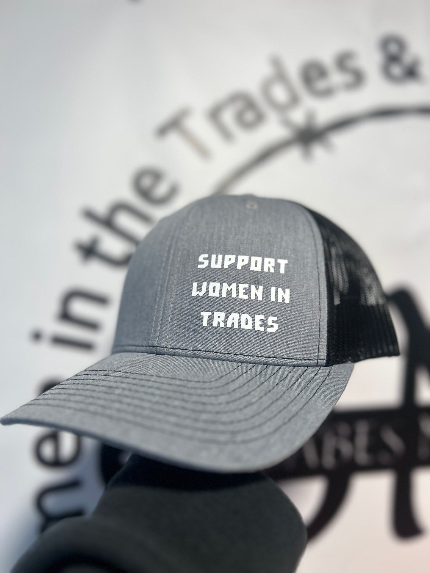 Grey Trucker Hat